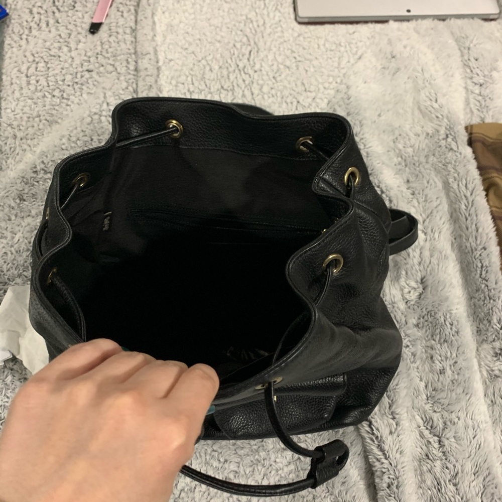 Coach Black Leather Backpack - Picture 3 of 6